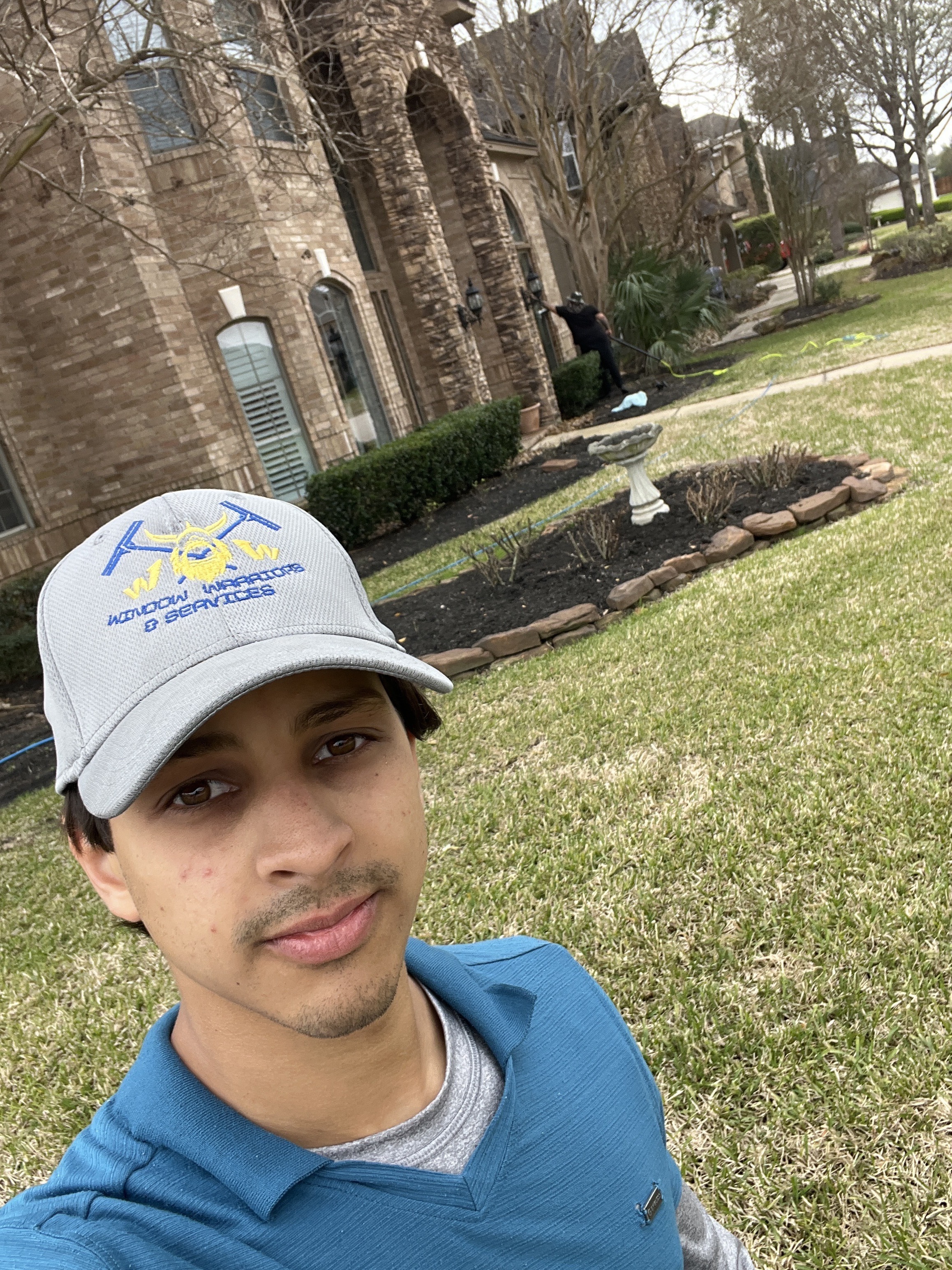 Will, owner and founder of Window Warriors & Home Services, on a job site